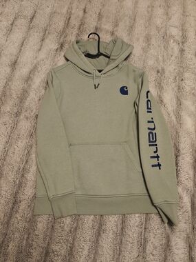 Carhartt Men’s Sage Green Logo Hoodie
